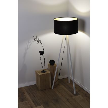 Golv lampa STANDART 1xE27/60W/230V svart/vit