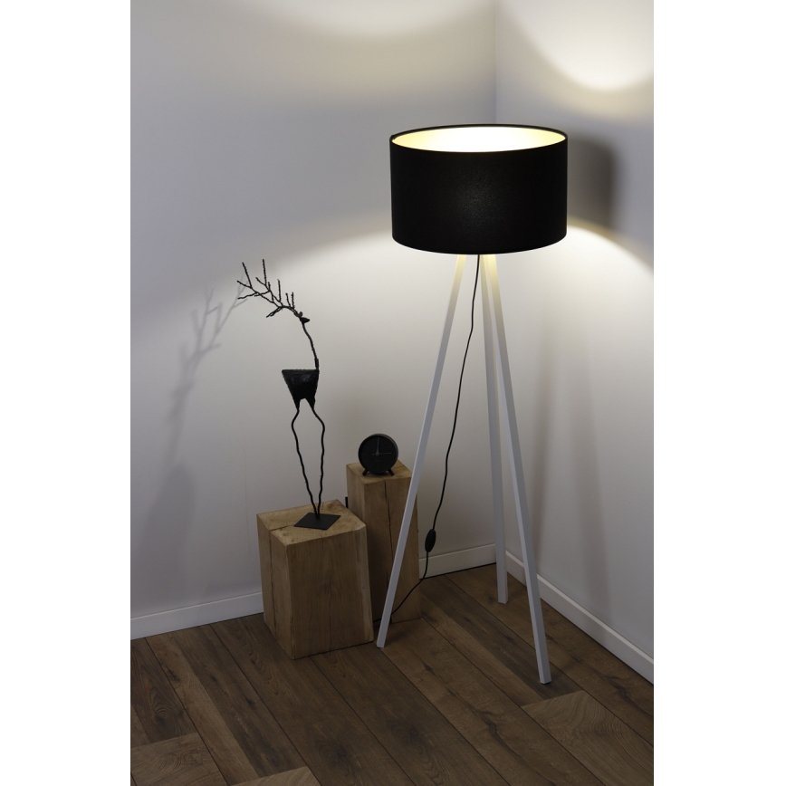 Golv lampa STANDART 1xE27/60W/230V svart/vit
