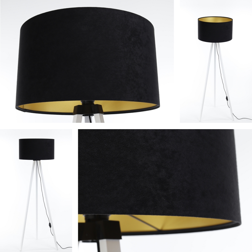 Golv lampa STANDART 1xE27/60W/230V svart/vit