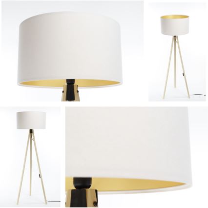Golv lampa STANDART 1xE27/60W/230V vit/beige