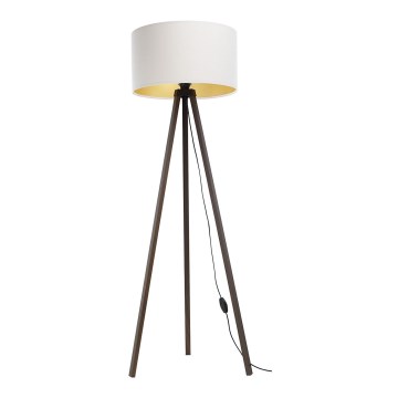 Golv lampa STANDART 1xE27/60W/230V vit/brun