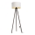 Golv lampa STANDART 1xE27/60W/230V vit/brun