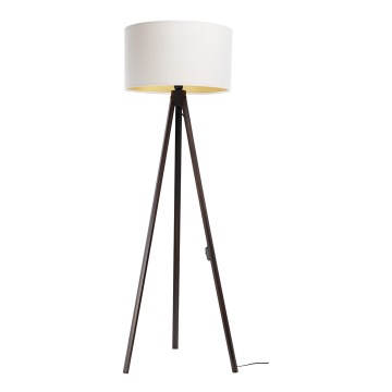 Golv lampa STANDART 1xE27/60W/230V vit/brun