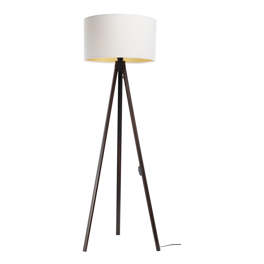 Golv lampa STANDART 1xE27/60W/230V vit/brun