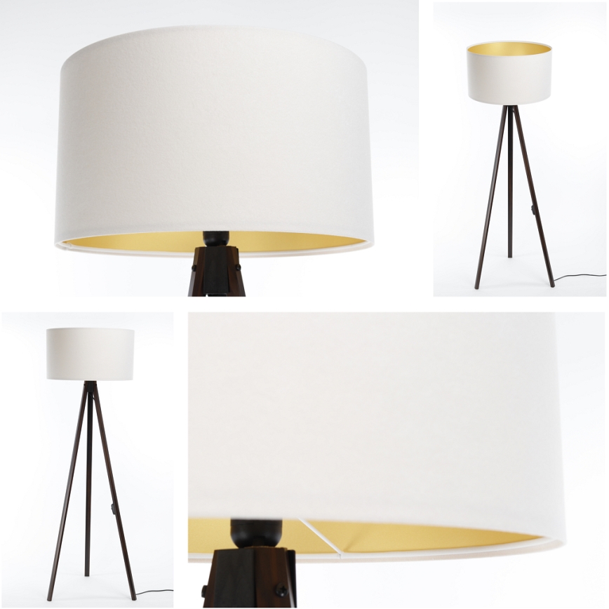 Golv lampa STANDART 1xE27/60W/230V vit/brun