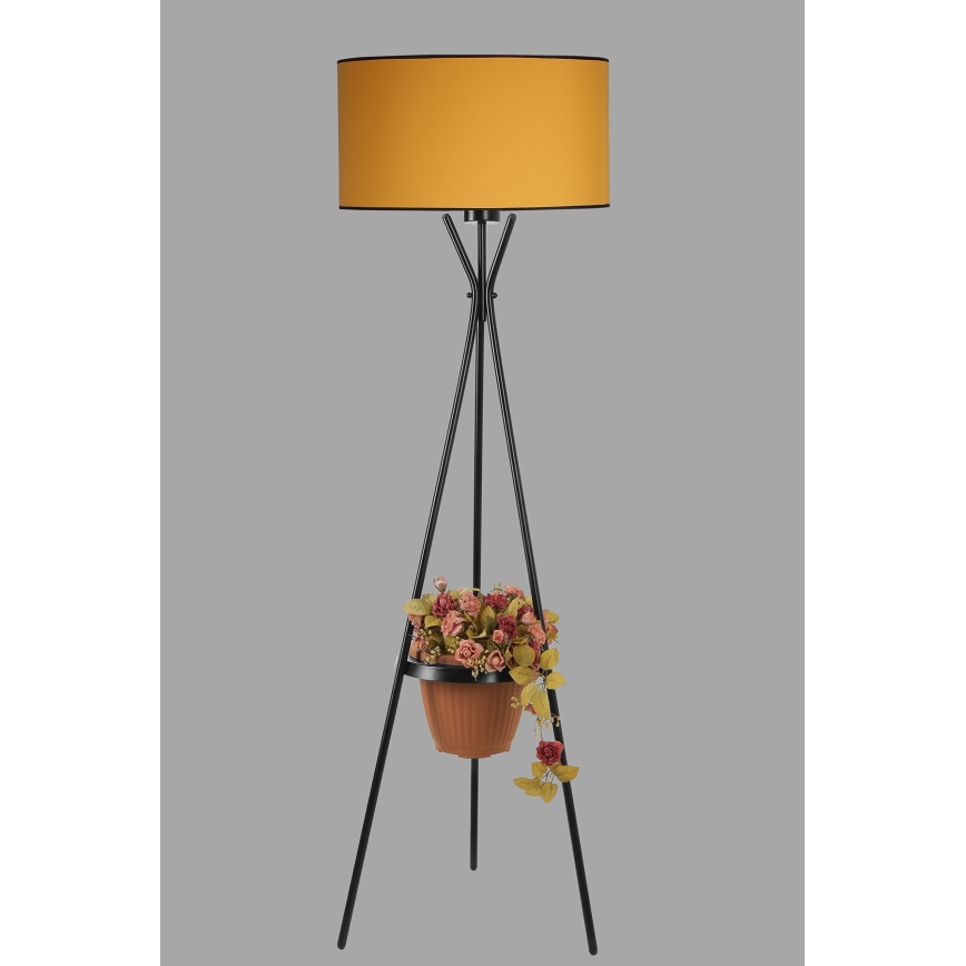 Golv lampa VENEDIK 1xE27/60W/230V orange/svart