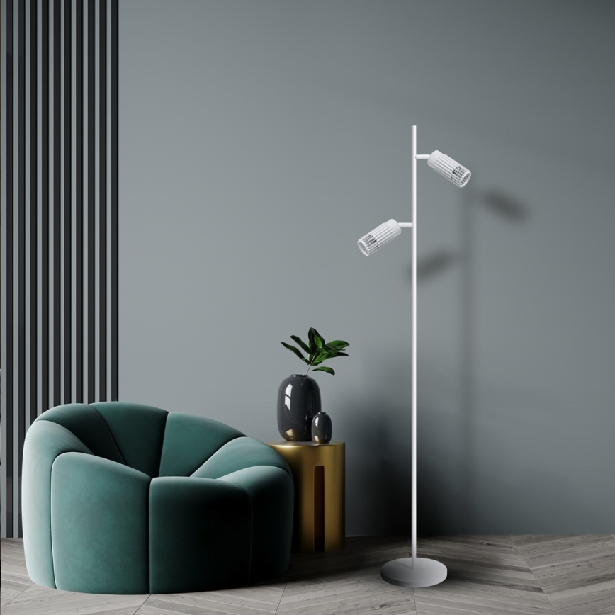 Golv lampa VERTICAL 2xGU10/8W/230V vit
