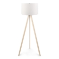 Golvampa AYD 1xE27/60W/230V vit/beige