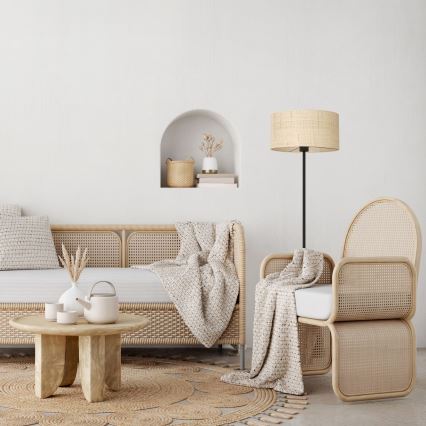 Golvampa RATTAN 1xE27/60W/230V rotting