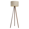 Golvampa STANDART 1xE27/60W/230V beige/wenge