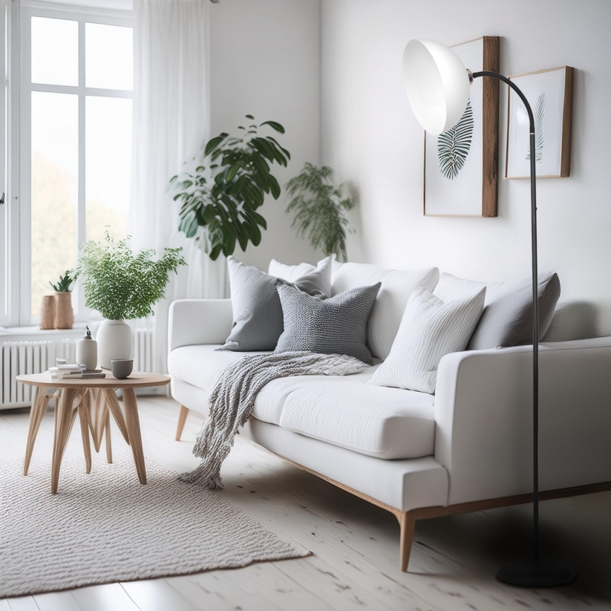 Golvampa ZACK 1xE27/15W/230V svart