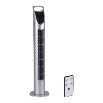 Golvfläkt VENICO 40W/230V silver + Fjärrstyrd