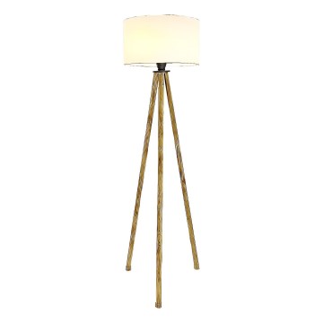 Golvlampa 1xE27/40W/230V beige/vit