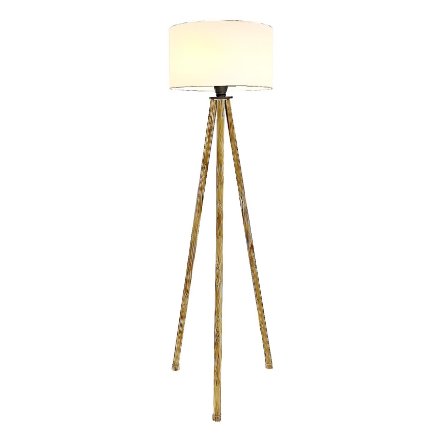 Golvlampa 1xE27/40W/230V beige/vit