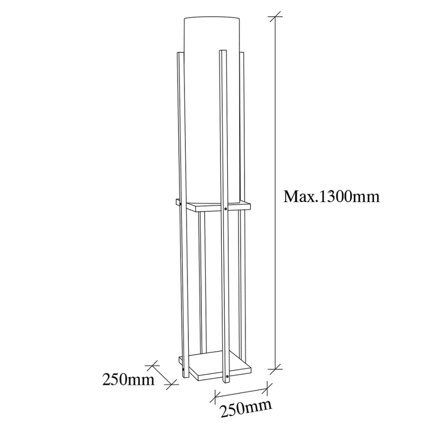 Golvlampa 1xE27/40W/230V vit
