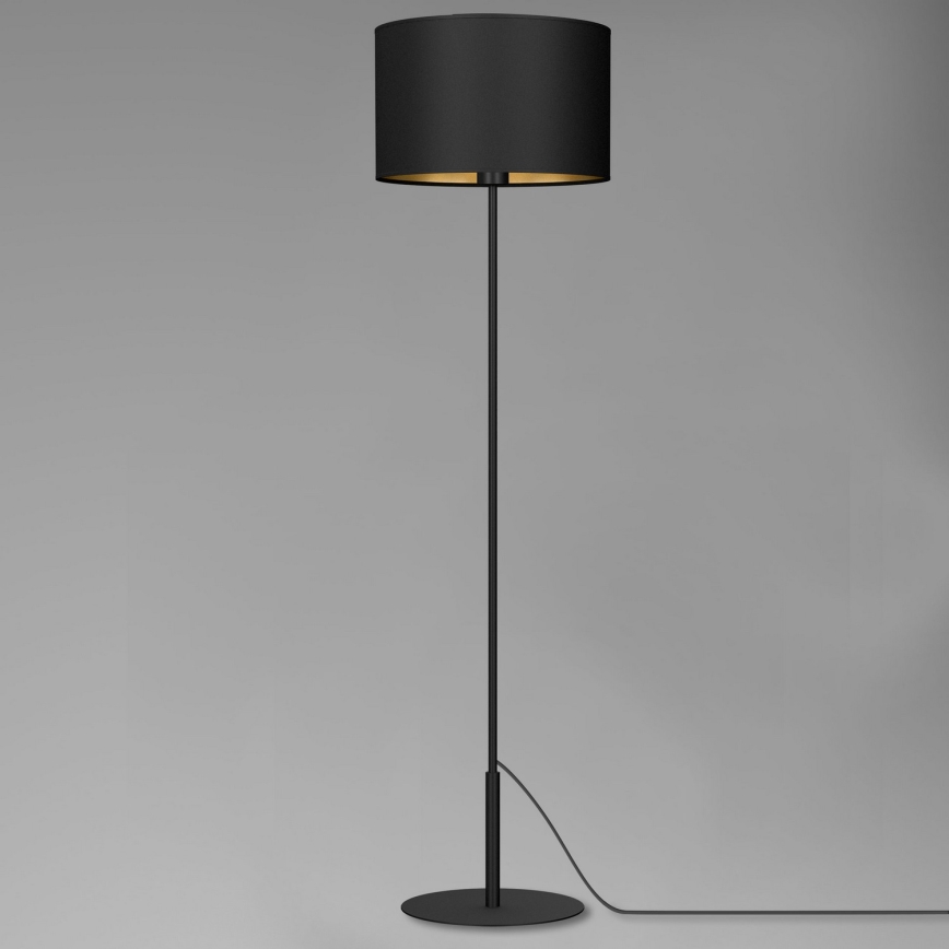 Golvlampa ARDEN 1xE27/60W/230V svart/gyllene