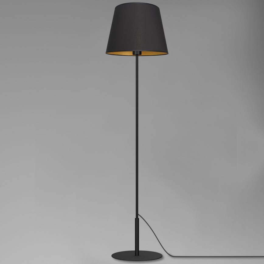 Golvlampa ARDEN 1xE27/60W/230V svart/gyllene