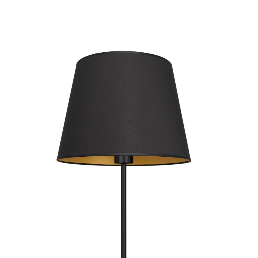 Golvlampa ARDEN 1xE27/60W/230V svart/gyllene