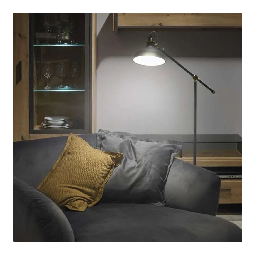 Golvlampa ARTHUR 1xE27/25W/230V grå