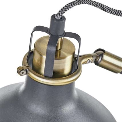 Golvlampa ARTHUR 1xE27/25W/230V grå