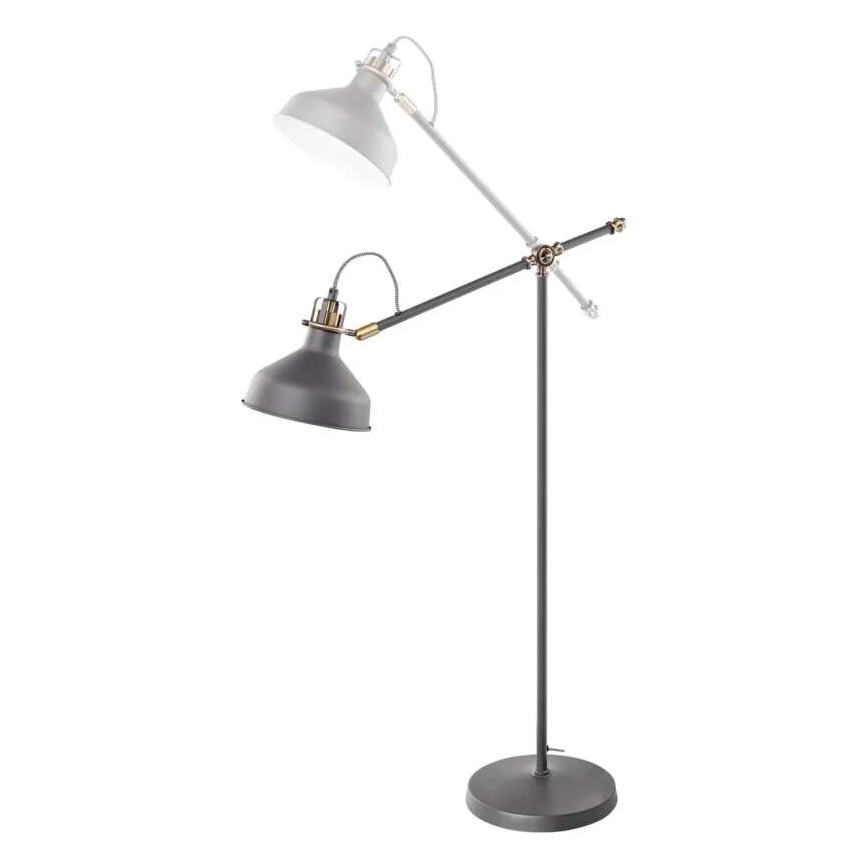 Golvlampa ARTHUR 1xE27/25W/230V grå