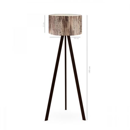 Golvlampa AYD 1xE27/40W/230V brun