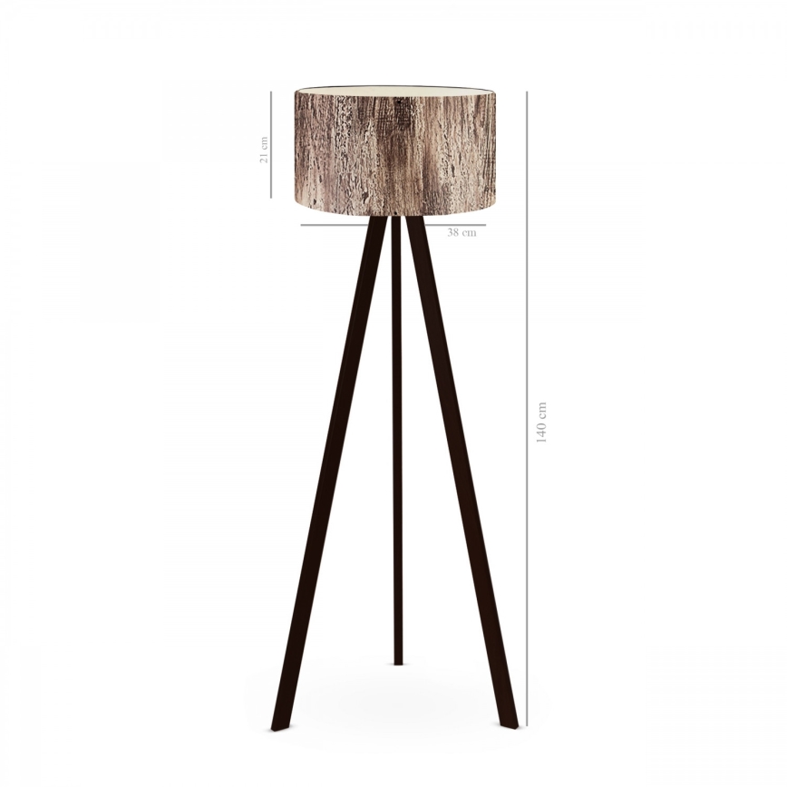 Golvlampa AYD 1xE27/40W/230V brun