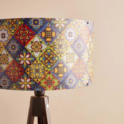 Golvlampa AYD 1xE27/40W/230V brun/multifärgad