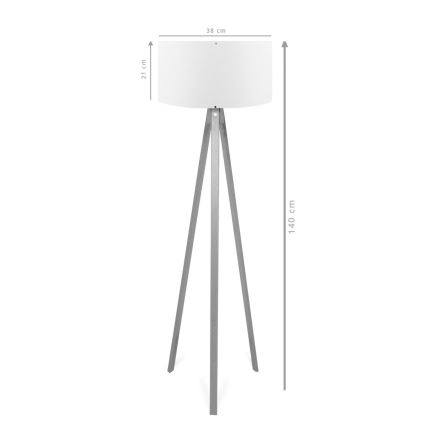 Golvlampa AYD 1xE27/40W/230V brun/röd