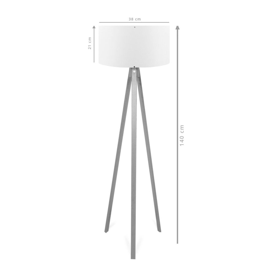 Golvlampa AYD 1xE27/40W/230V brun/röd