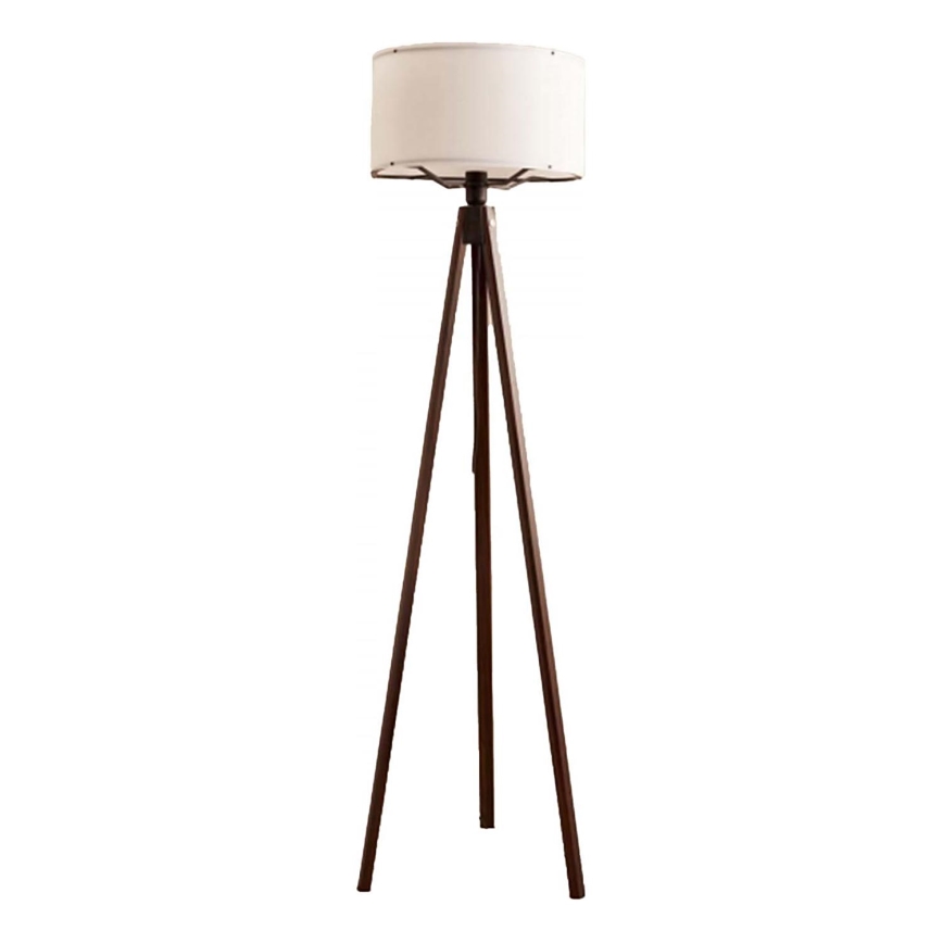 Golvlampa AYD 1xE27/40W/230V brun/vit