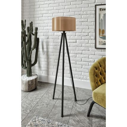 Golvlampa AYD 1xE27/40W/230V svart/brun