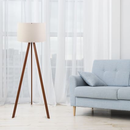 Golvlampa  AYD 1xE27/60W/230V beige /brun