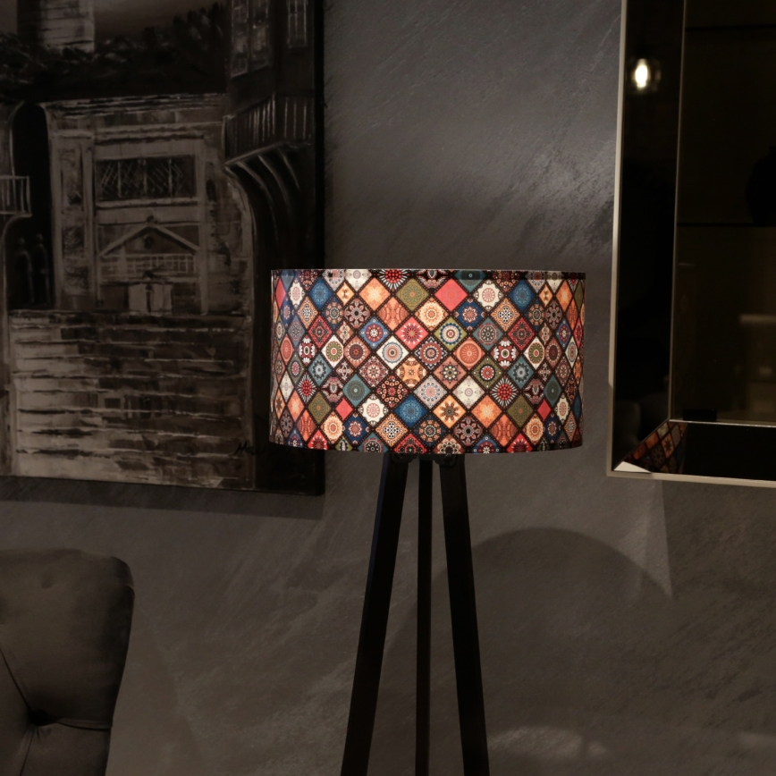 Golvlampa  AYD 1xE27/60W/230V flerfärgad/brun
