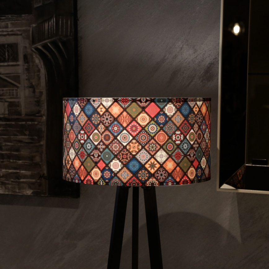 Golvlampa  AYD 1xE27/60W/230V flerfärgad/brun