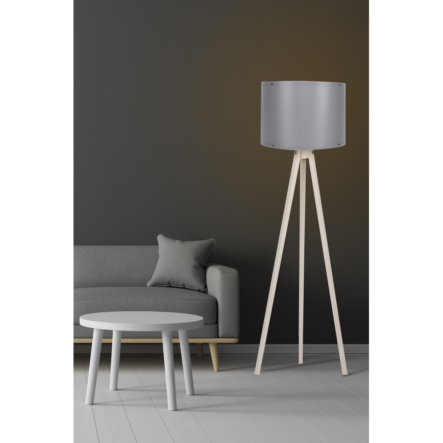 Golvlampa  AYD 1xE27/60W/230V grå/beige 