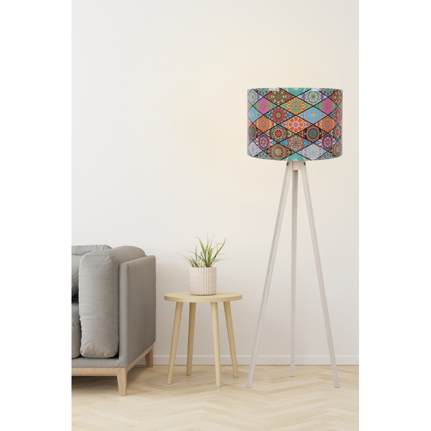 Golvlampa  AYD 1xE27/60W/230V multicolored/beige 