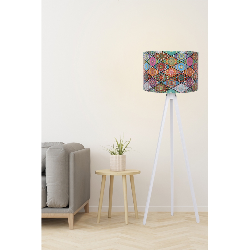 Golvlampa  AYD 1xE27/60W/230V multicolored/vit
