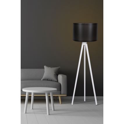 Golvlampa  AYD 1xE27/60W/230V svart /vit 