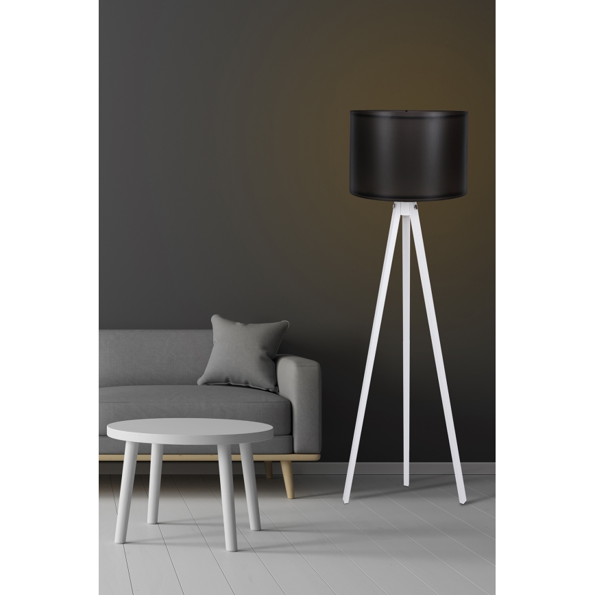 Golvlampa  AYD 1xE27/60W/230V svart /vit 
