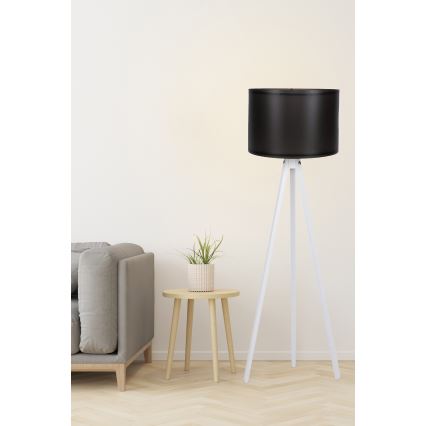 Golvlampa  AYD 1xE27/60W/230V svart /vit 