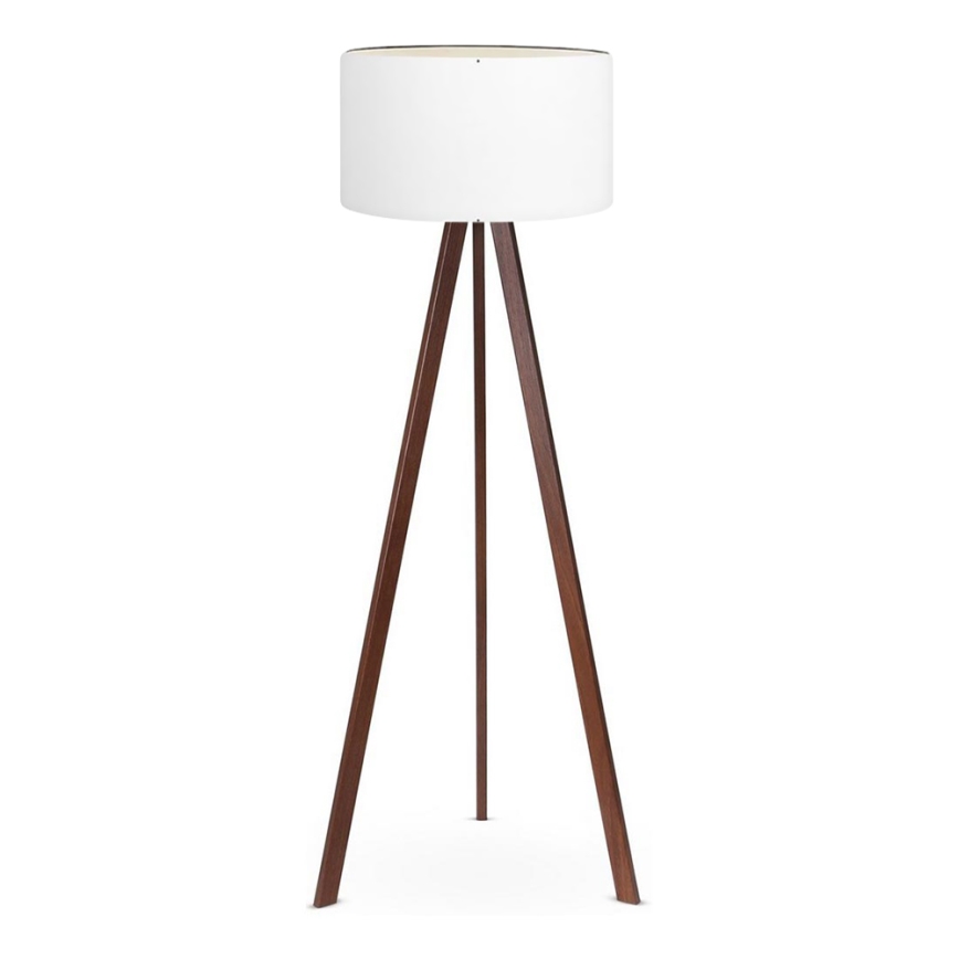 Golvlampa AYD 1xE27/60W/230V vit/brun