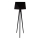 Golvlampa  BAKARO 1xE27/60W/230V wenge  svart