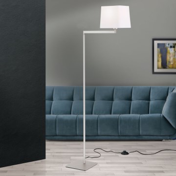 Golvlampa CARLTON 1xE27/40W/230V vit/matt krom