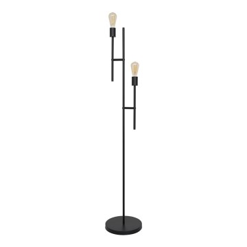 Golvlampa CARTAGO 2xE27/60W/230V svart