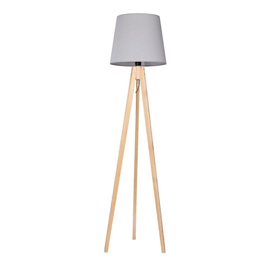 Golvlampa  CONE 1xE27/60W/230V tall  grå