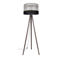 Golvlampa CORAL 1xE27/60W/230V brun/svart/grå/guld