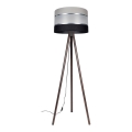 Golvlampa CORAL 1xE27/60W/230V brun/svart/grå/matt krom