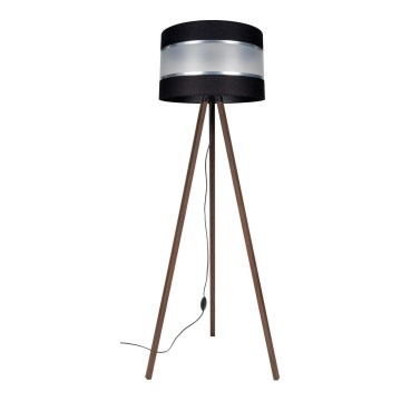 Golvlampa CORAL 1xE27/60W/230V brun/svart/matt krom