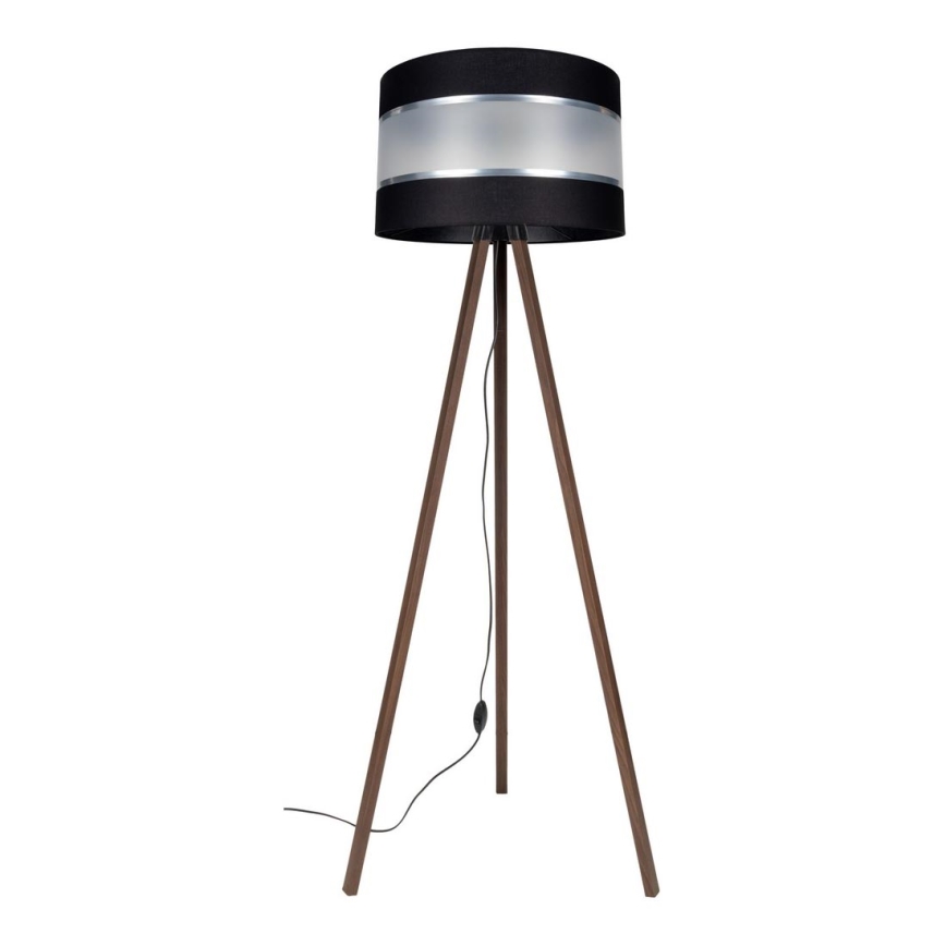 Golvlampa CORAL 1xE27/60W/230V brun/svart/matt krom